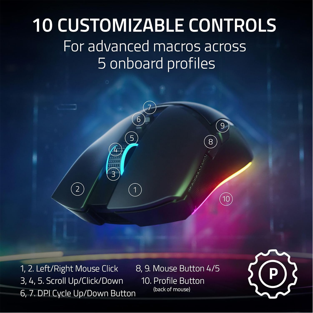 Razer Cobra Pro Compact Wireless Gaming Mouse with Underglow Lighting in Qatar Razer Cobra Pro Compact Wireless Gaming Mouse with Underglow Lighting in Qatar
